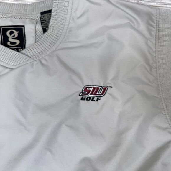 Vtg Gear For Sports Windbreaker Golf Vest Men's Size Medium SIU Salukis Tan - Picture 5 of 11